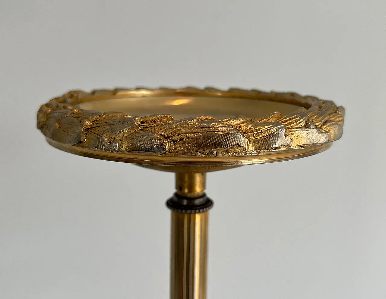 Bronze, glass and brass ashtray on stand by Maison Baguès, 1940s 5