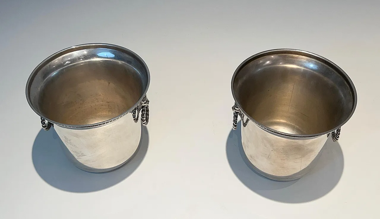 Pair of silver-plated champagne buckets, 1970s 20