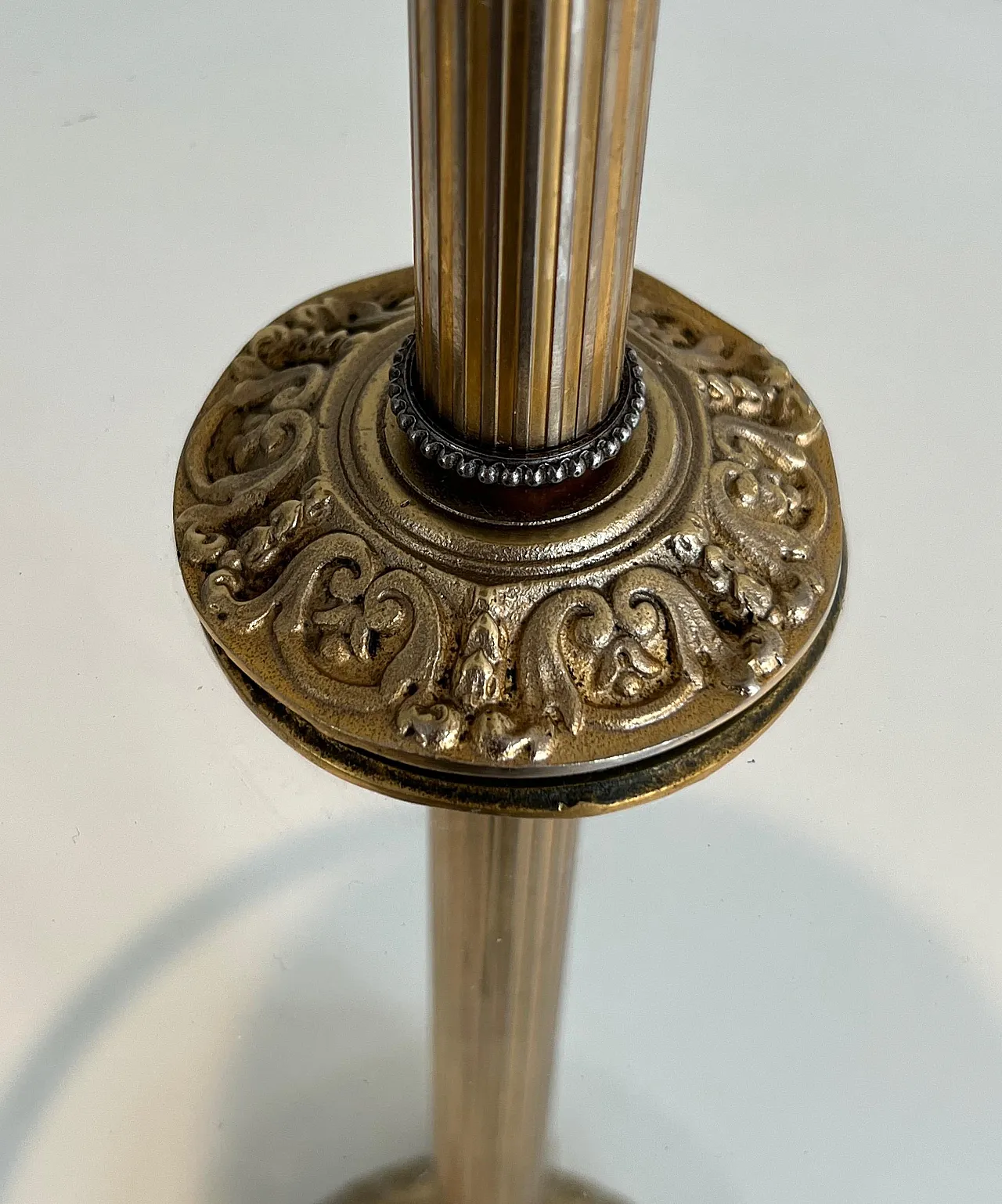 Bronze, glass and brass ashtray on stand by Maison Baguès, 1940s 7