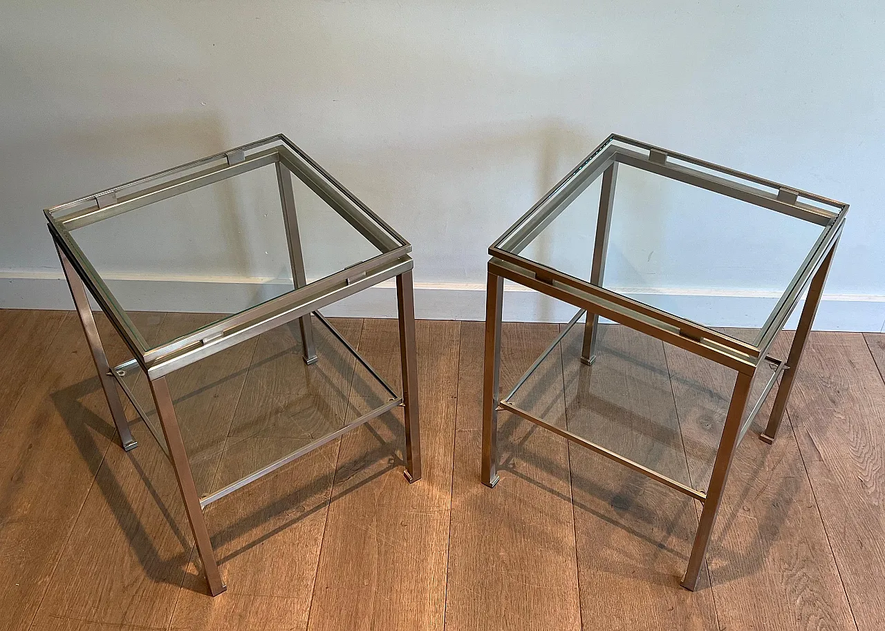 Pair of coffee tables by Guy Lefèvre for Maison Jansen, 1970s 12