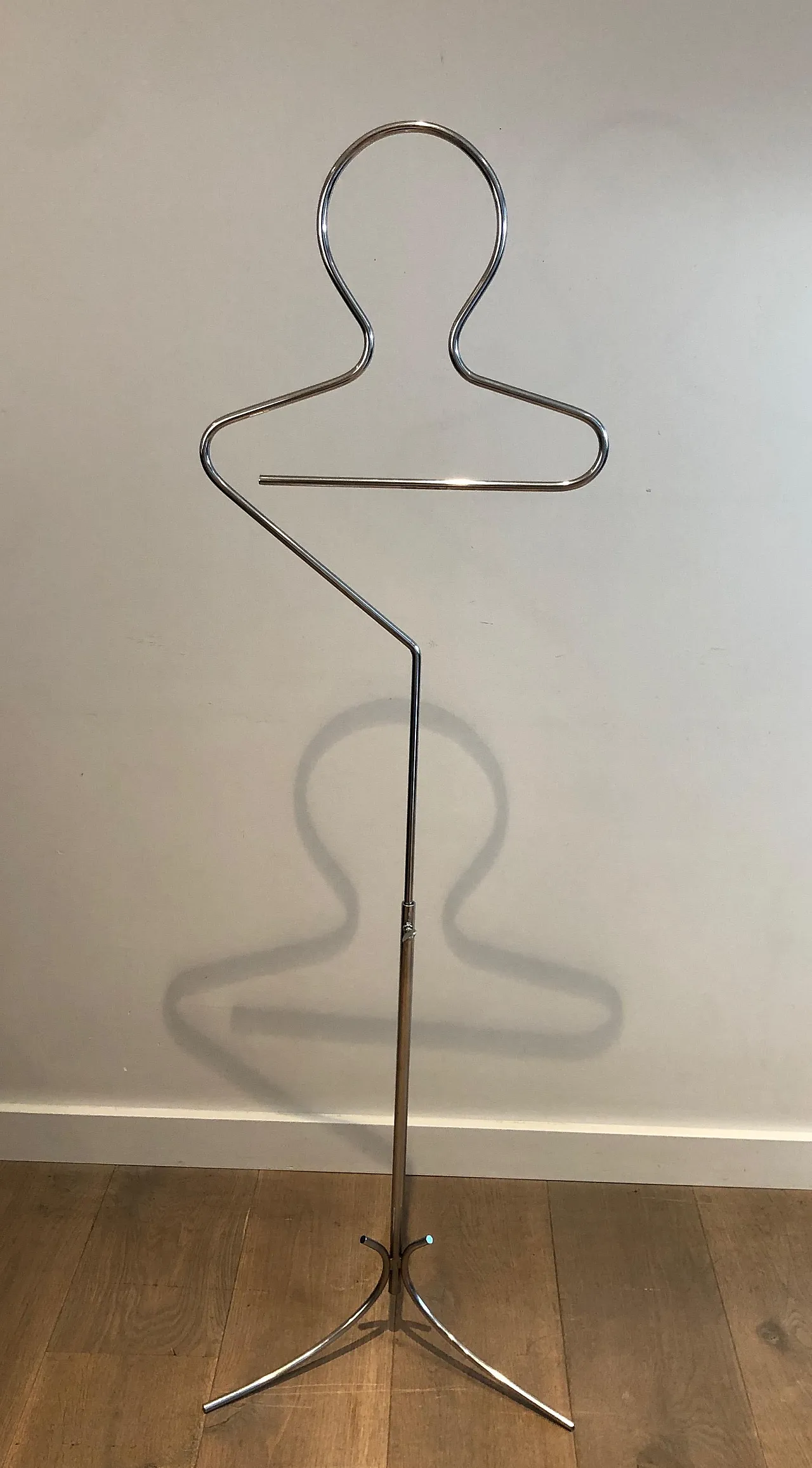 Chrome-plated metal coat rack, 1970s 2