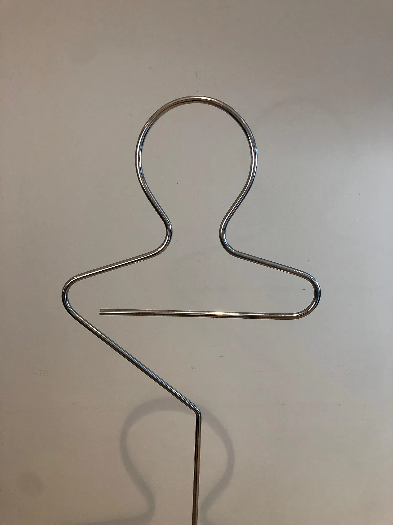 Chrome-plated metal coat rack, 1970s 4