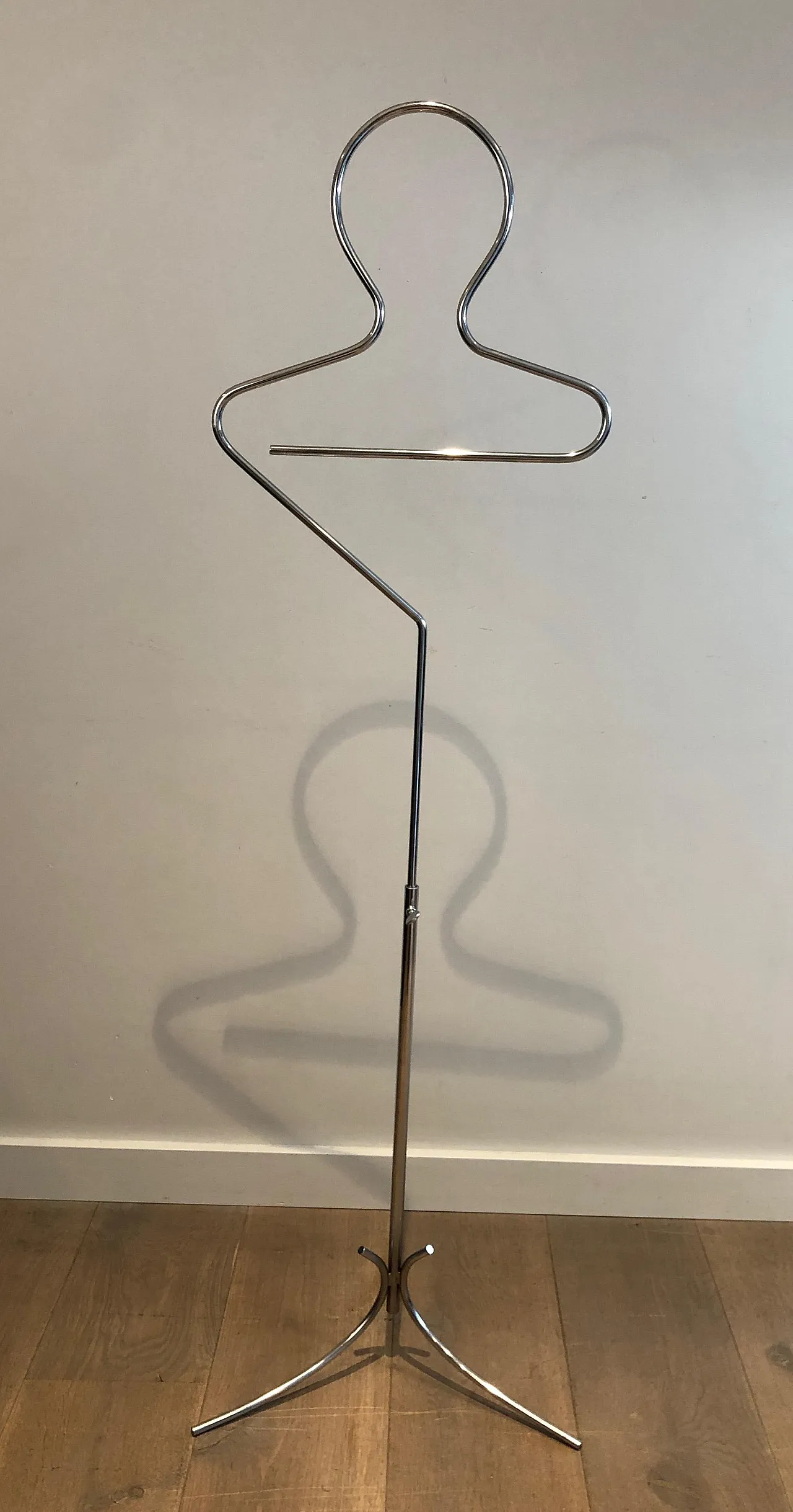 Chrome-plated metal coat rack, 1970s 12