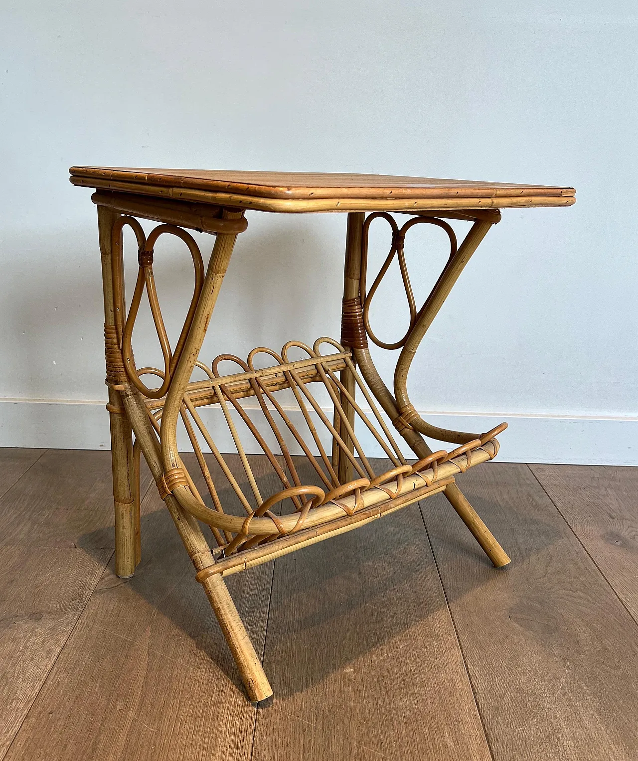 Pair of rattan coffee tables, 1950s 13