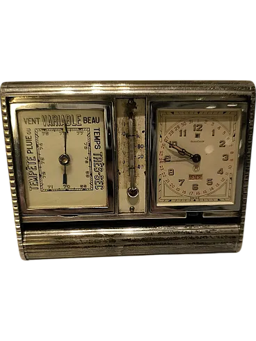 Table watch with barometer, early 20th century