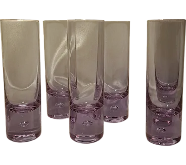 Six glasses in Alessandrite crystal, 60s