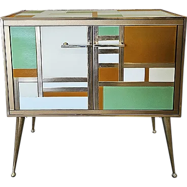 Small sideboard with two glass doors, 1990s