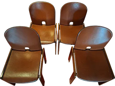 4 chairs mod. 121 by Afra & Tobia Scarpa per Cassina, 70s