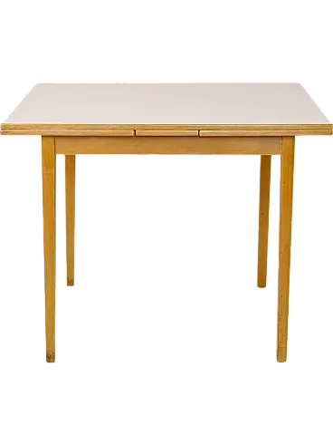 Birch and formica extending table, 1960s