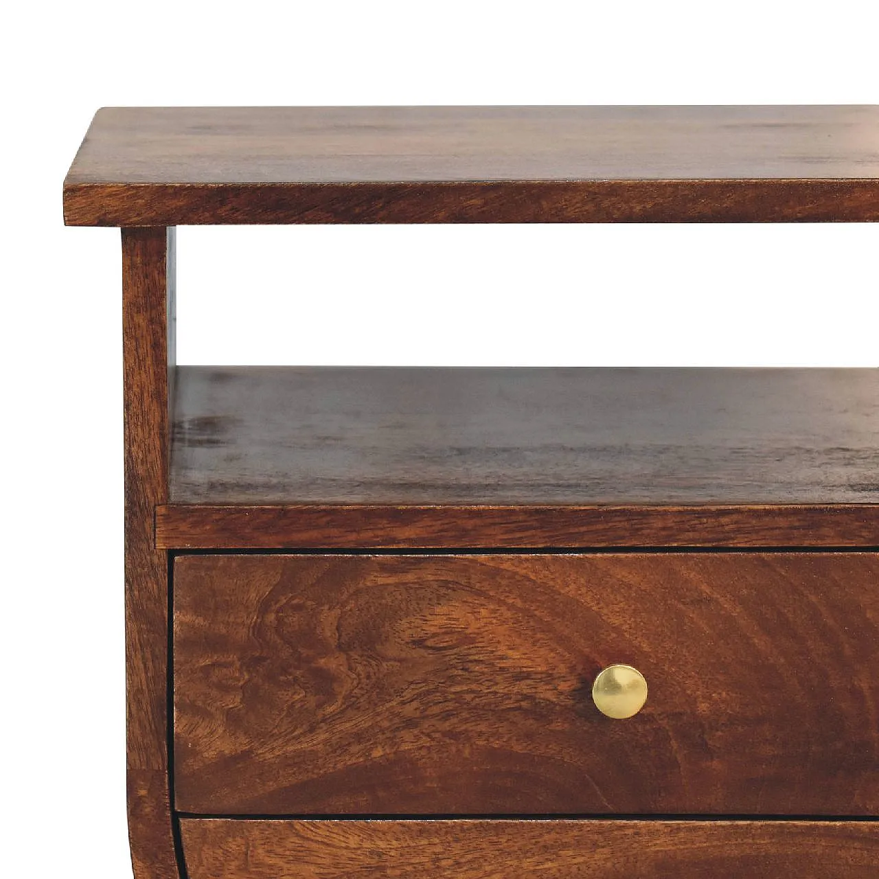 Bedside table Solid Mango Wood Chestnut, 2000 4