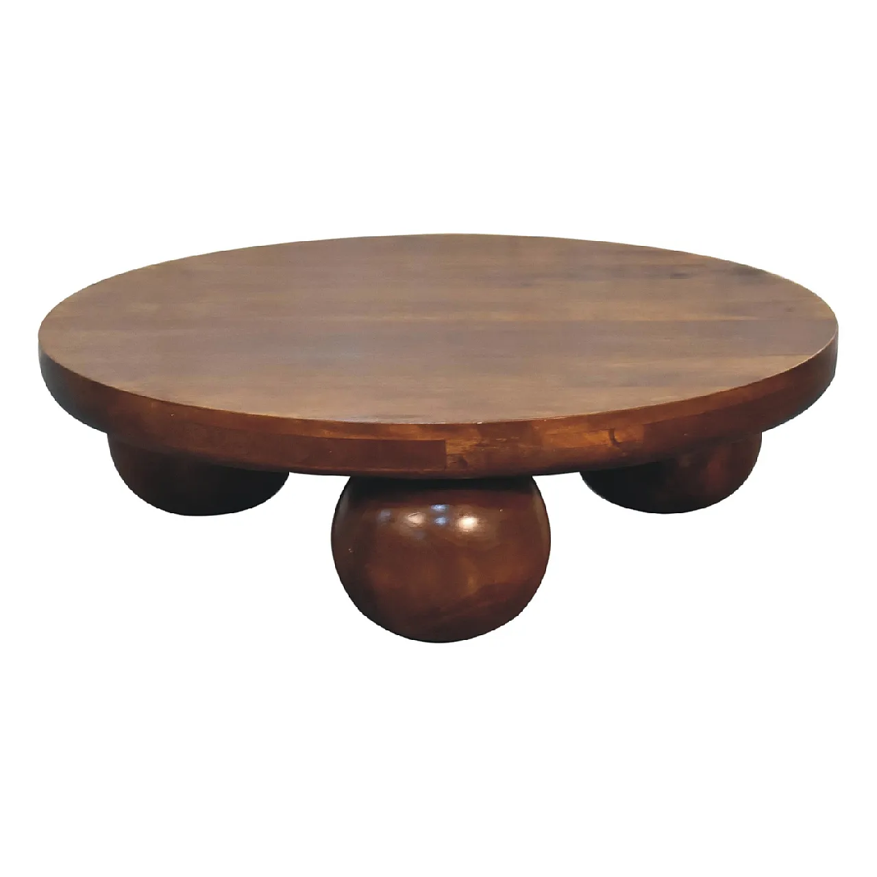 Ball Table Central A Solid Mango Wood Chestnut, 2000 2