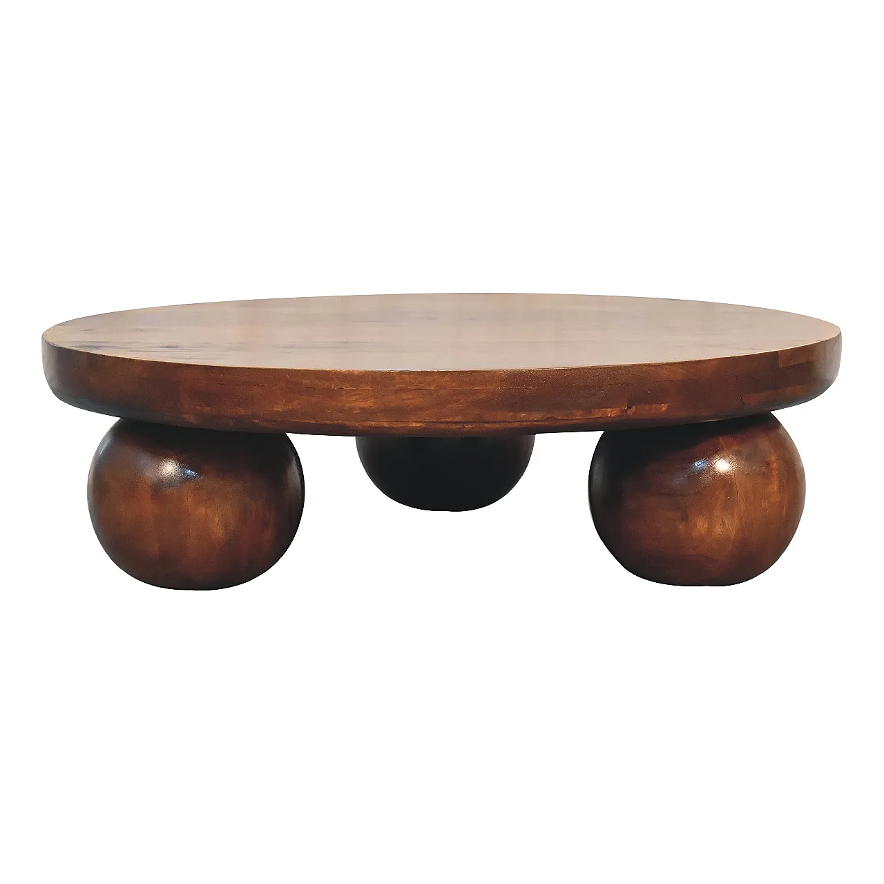 Ball Table Central A Solid Mango Wood Chestnut, 2000 8