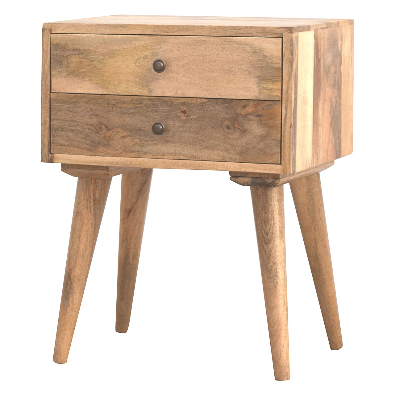 4 bedside tables in solid mango wood, 2000 4