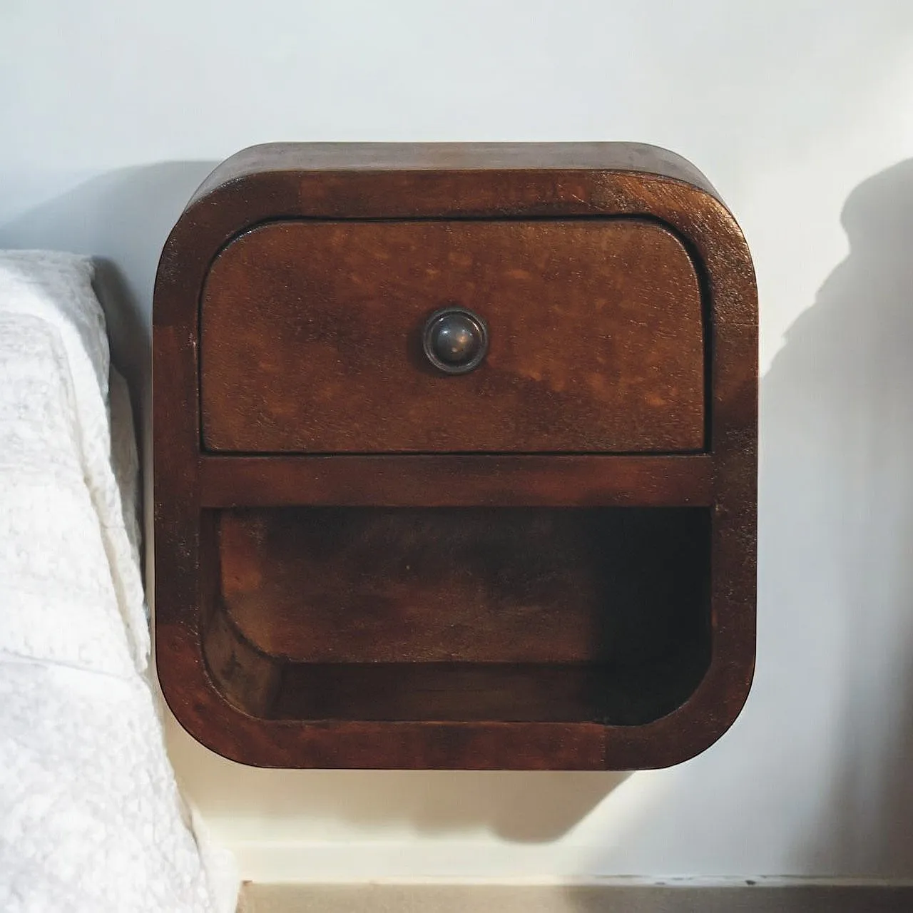 4 bedside curved in solid chestnut wood, 2000 11