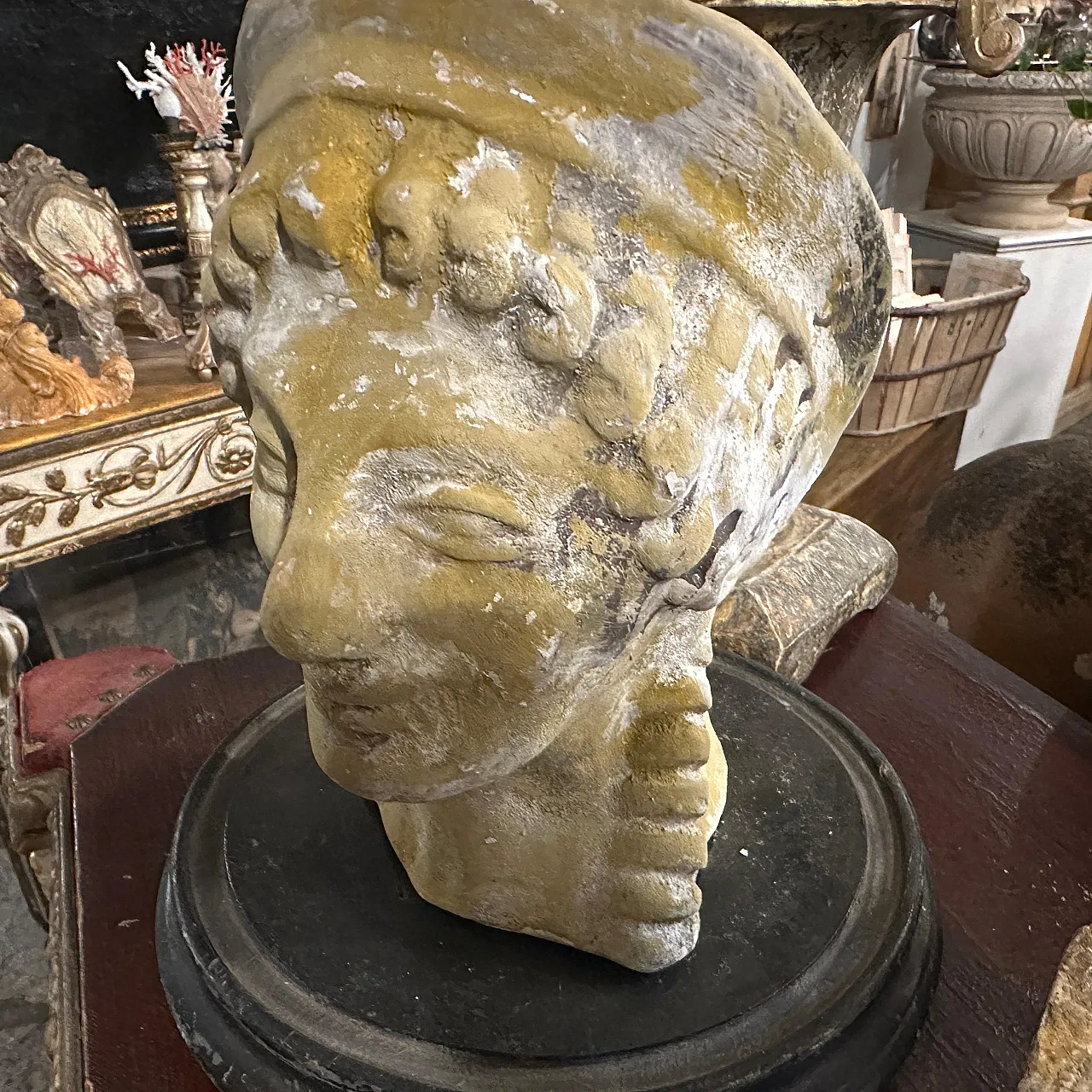 Bust of Apollo in Sicilian Neo Craft terracotta, 1930s 5