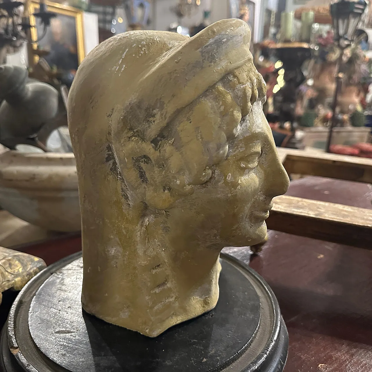 Bust of Apollo in Sicilian Neo Craft terracotta, 1930s 8