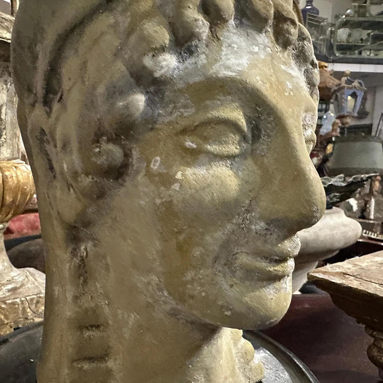 Bust of Apollo in Sicilian Neo Craft terracotta, 1930s 12