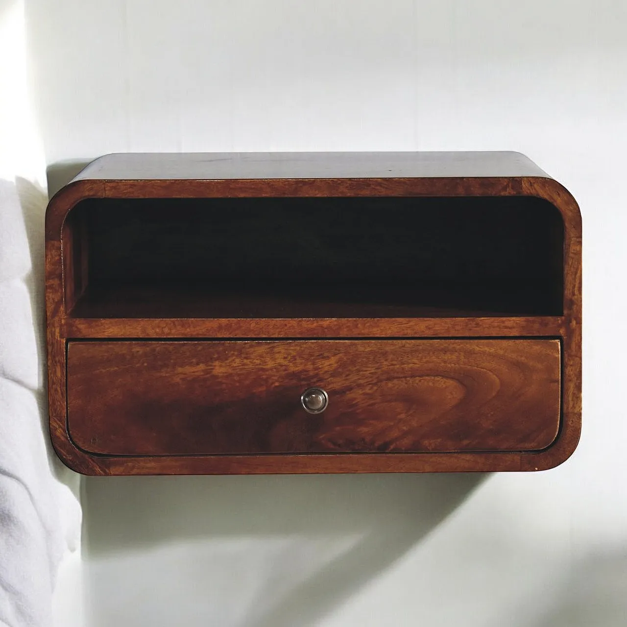 Bedside Floating Solid Wood Chestnut, 2000 10