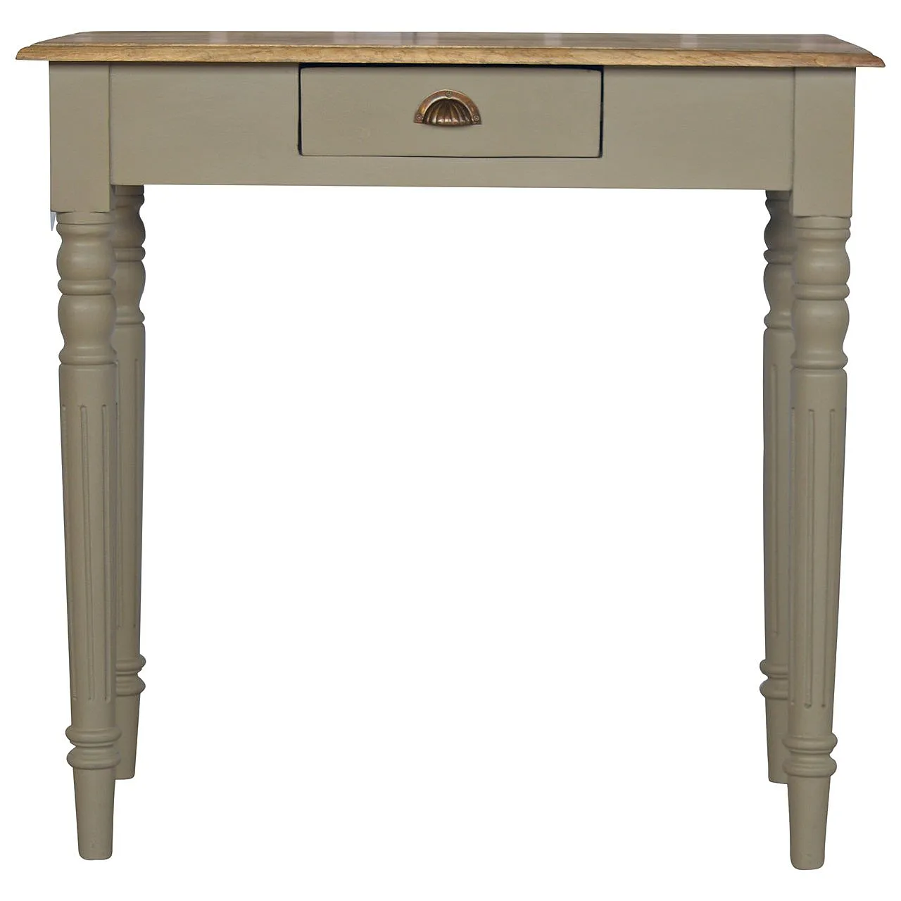 Writing desk hand painted Mango Wood Grey, 2000 2