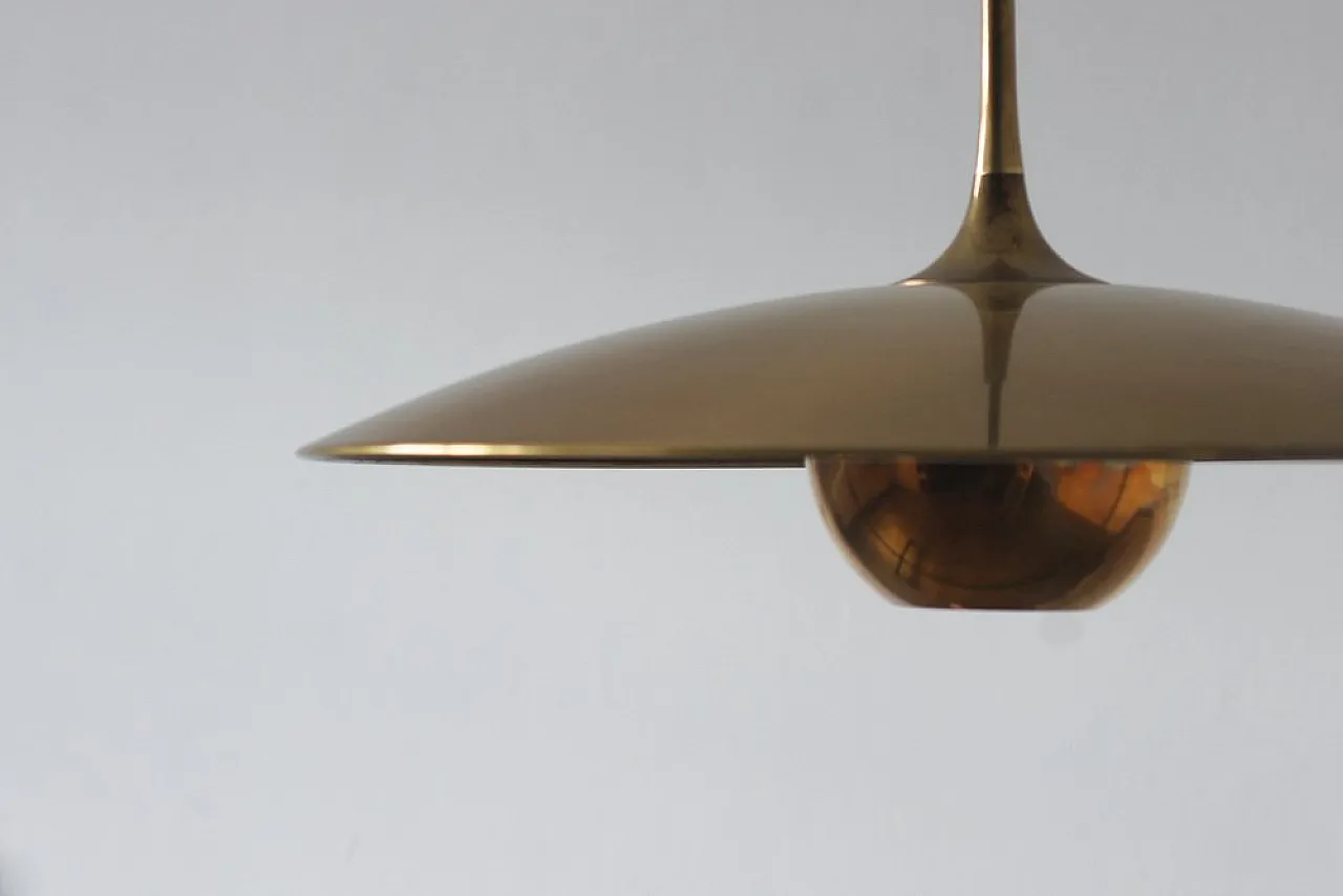 Lampada a contrappeso in ottone di Florian Schulz, anni '70 3