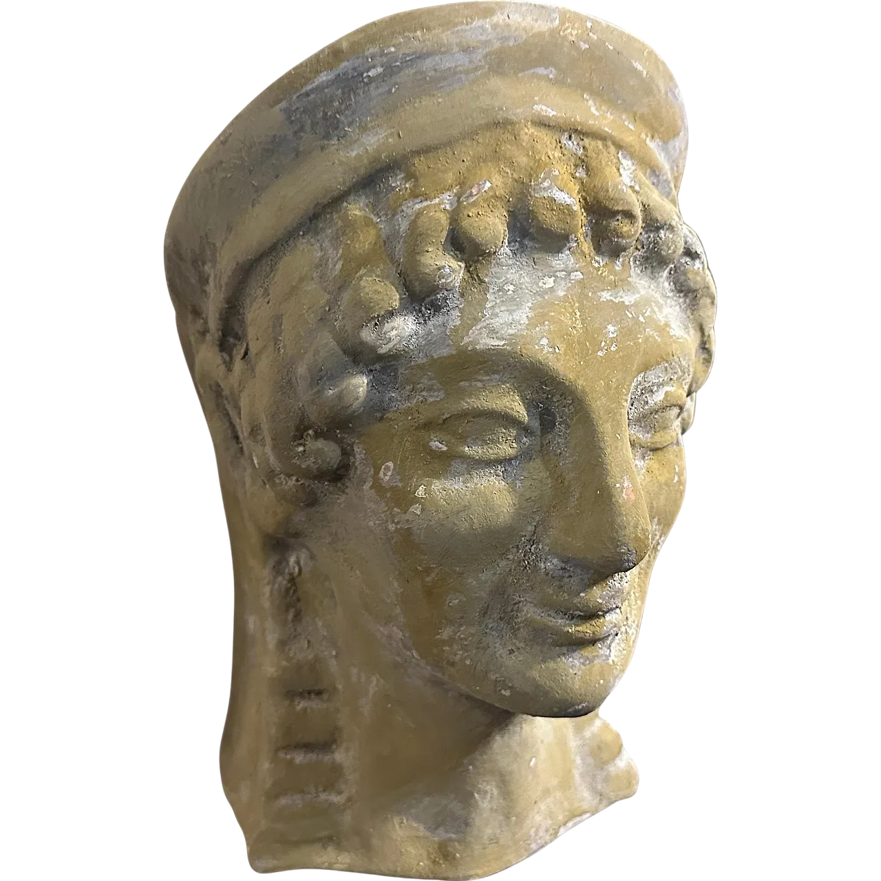 Bust of Apollo in Sicilian Neo Craft terracotta, 1930s 16