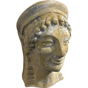 Bust of Apollo in Sicilian Neo Craft terracotta, 1930s