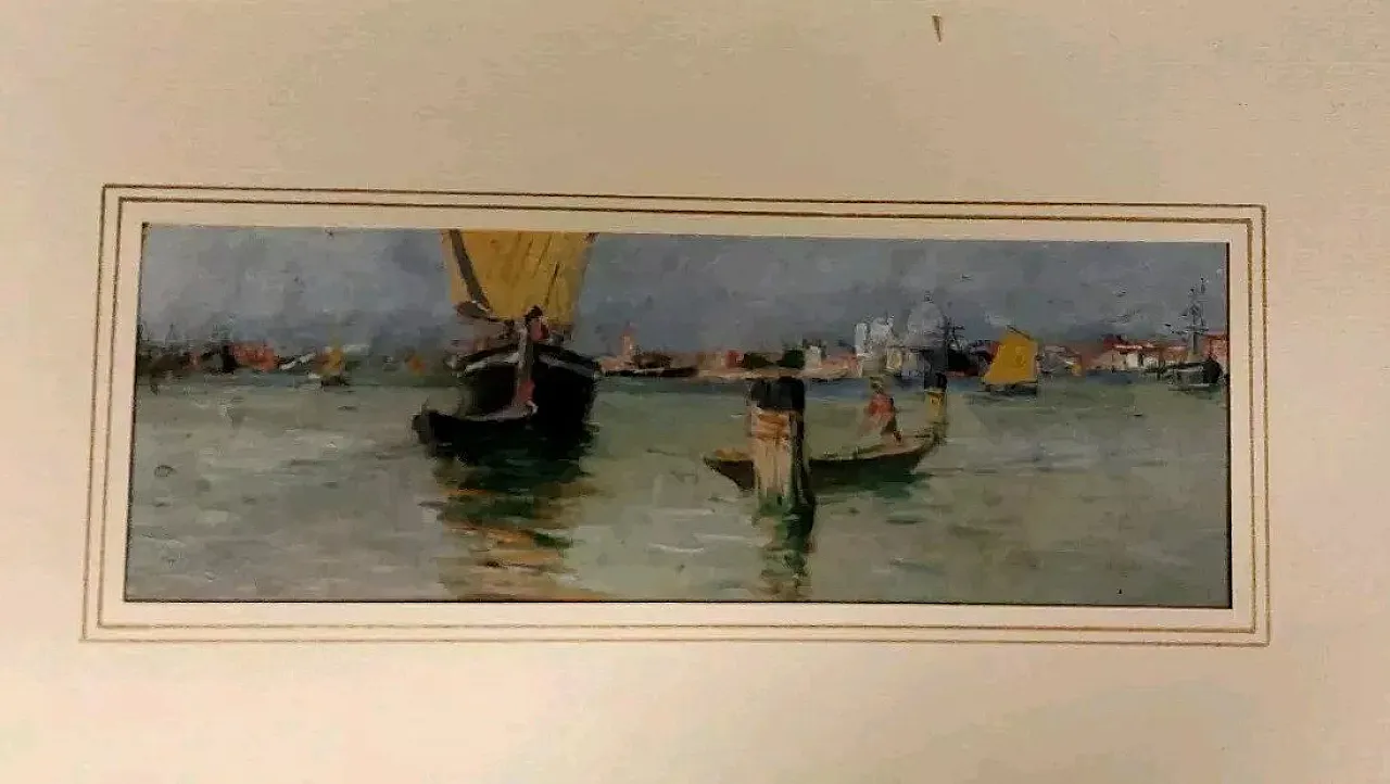 Venezia Marina, oil on panel, early 20th century 1