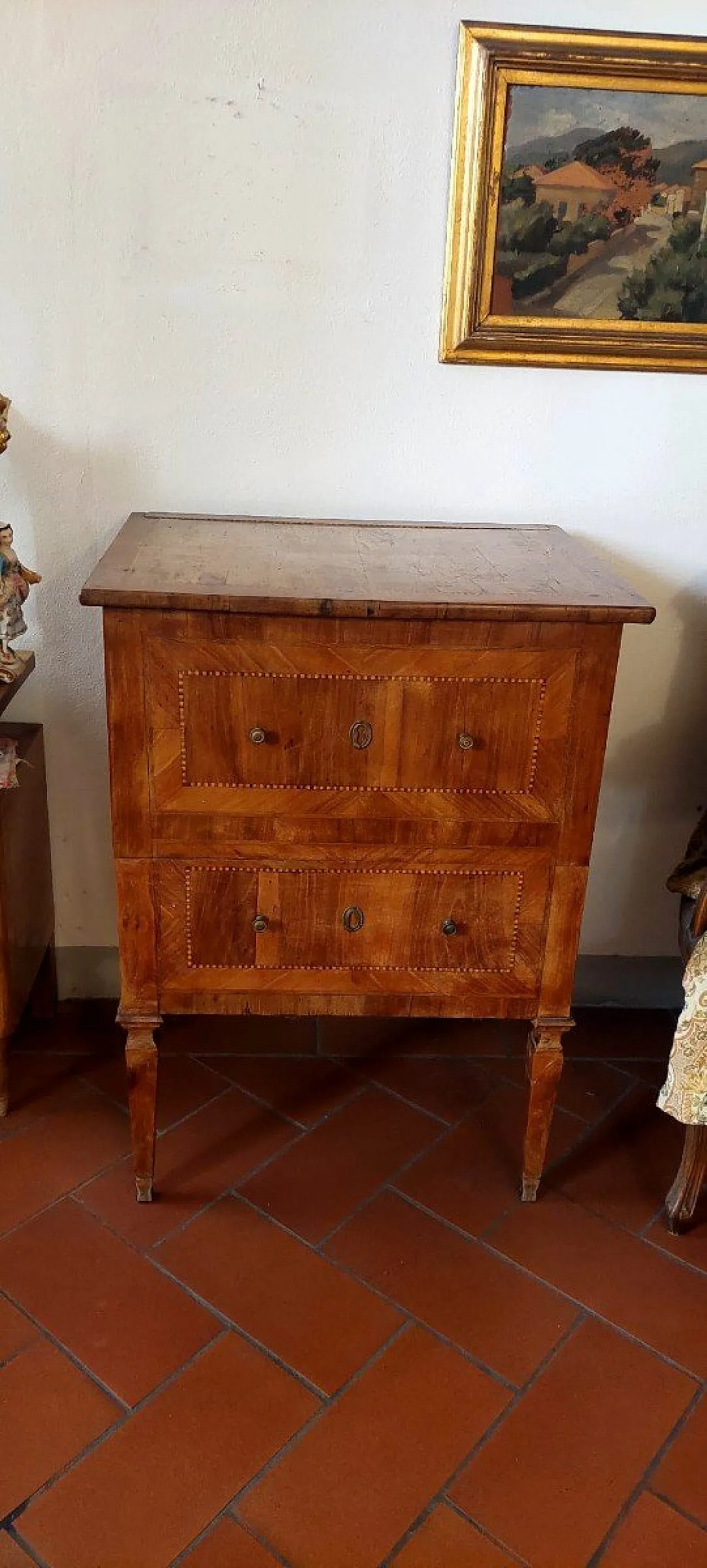 Veneered Louis XVI chest of drawers, 18th century 5