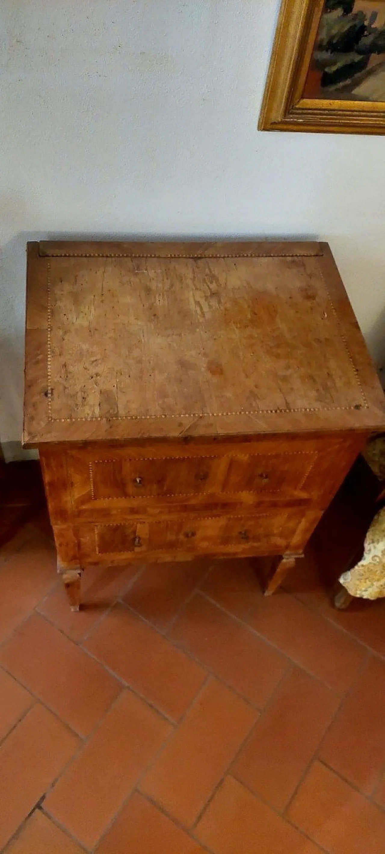 Veneered Louis XVI chest of drawers, 18th century 6