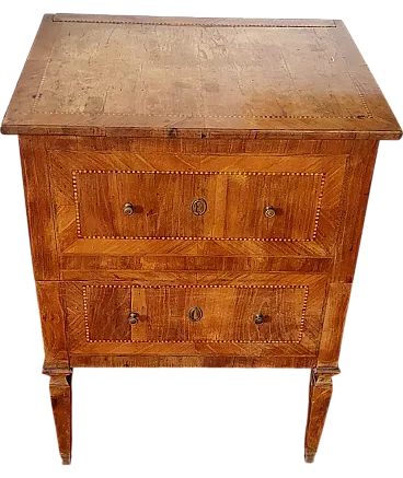 Veneered Louis XVI chest of drawers, 18th century