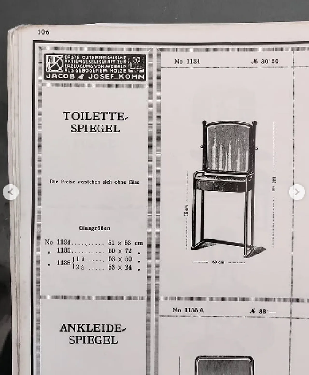 Dressing table by Josef Hoffmann for Jacob & Josef Kohn, 20th century 2