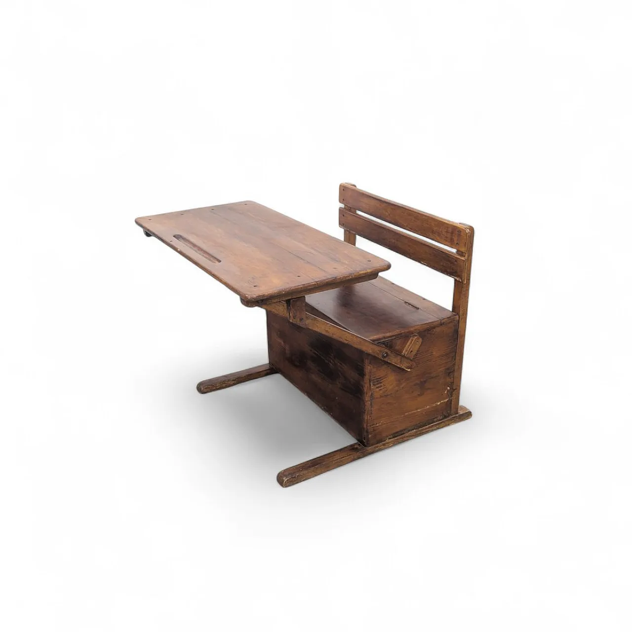 Bauhaus Wooden Kids Folding School Desk, 1920s 15