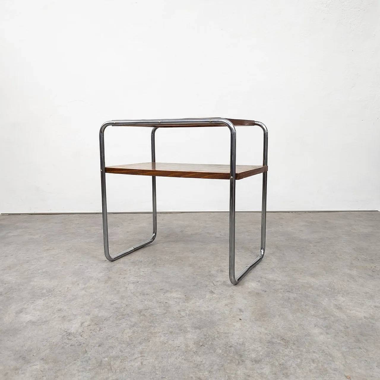 Bauhaus Tubular Steel Side Table by Marcel Breuer for Slezak, 1930s 11