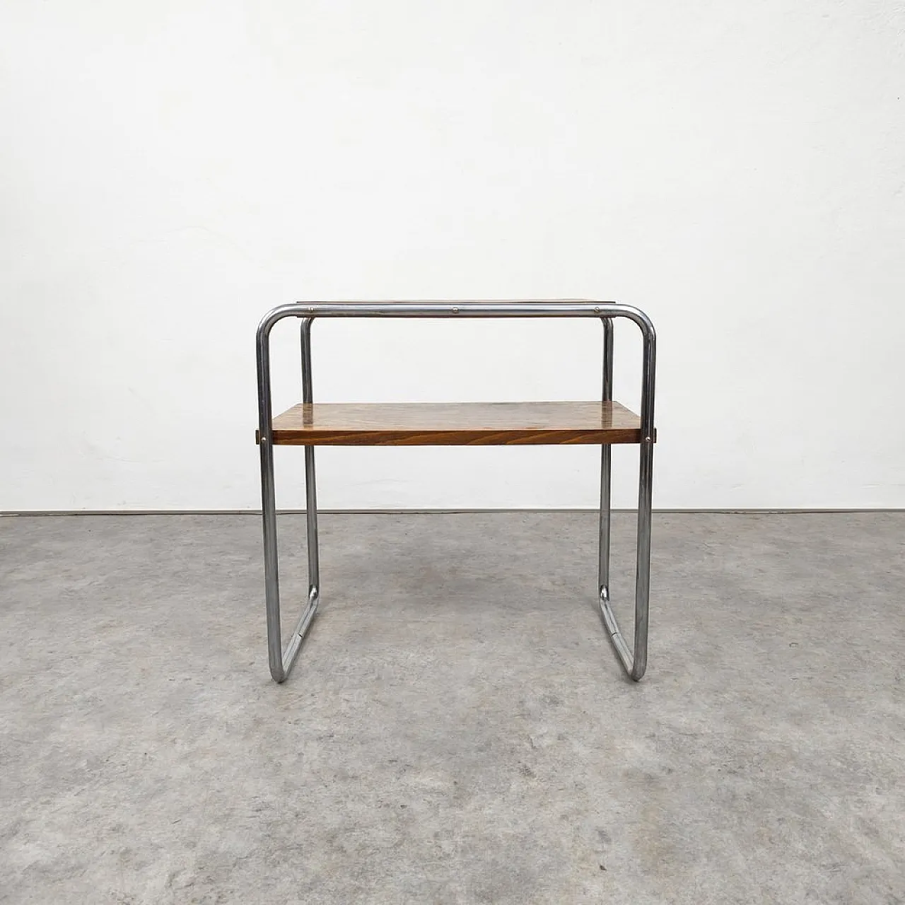 Bauhaus Tubular Steel Side Table by Marcel Breuer for Slezak, 1930s 12