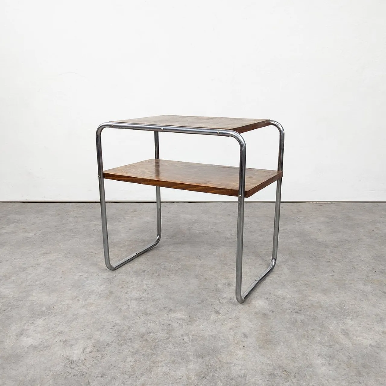 Bauhaus Tubular Steel Side Table by Marcel Breuer for Slezak, 1930s 15