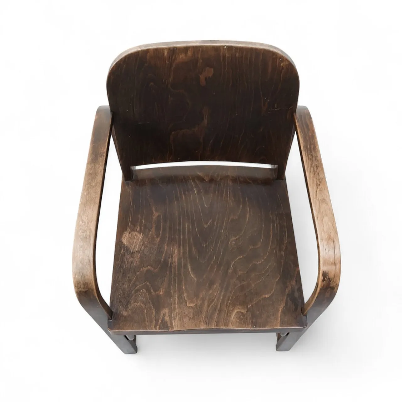 Poltrona A745 F in legno curvato di Michael Thonet per Tatra, anni '30 6