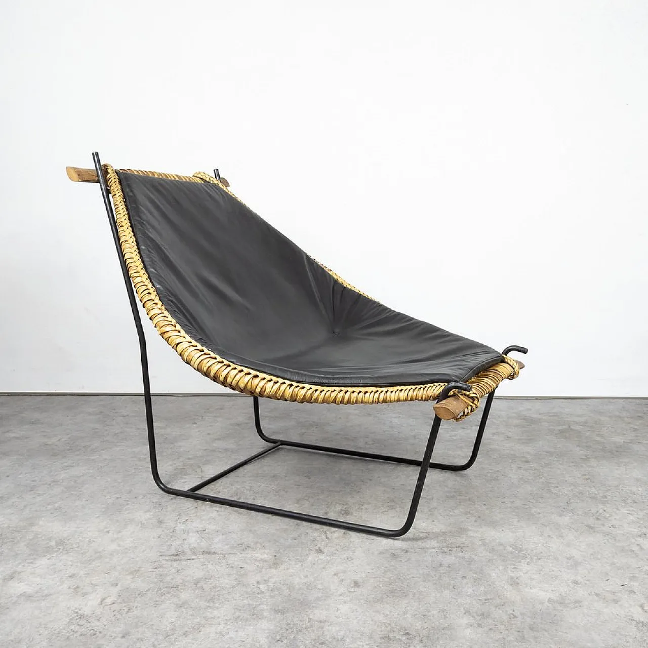 Mid-Century Duyan lounge chair by John Risley for Ficks Reed, 1950s 3