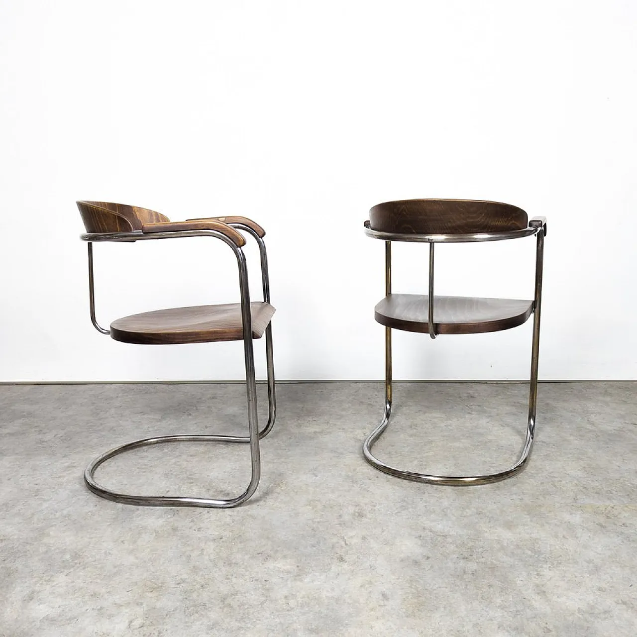 Pair of armchairs by H. & W. Luckhardt for Hynek Gottwald, 1930s 6