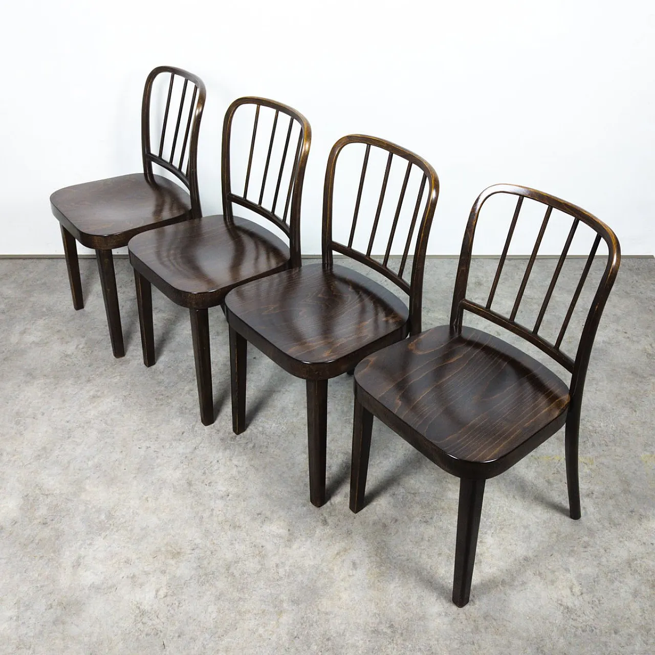 4 A 811/4 Chairs by Josef Hoffmann, 1930s 1