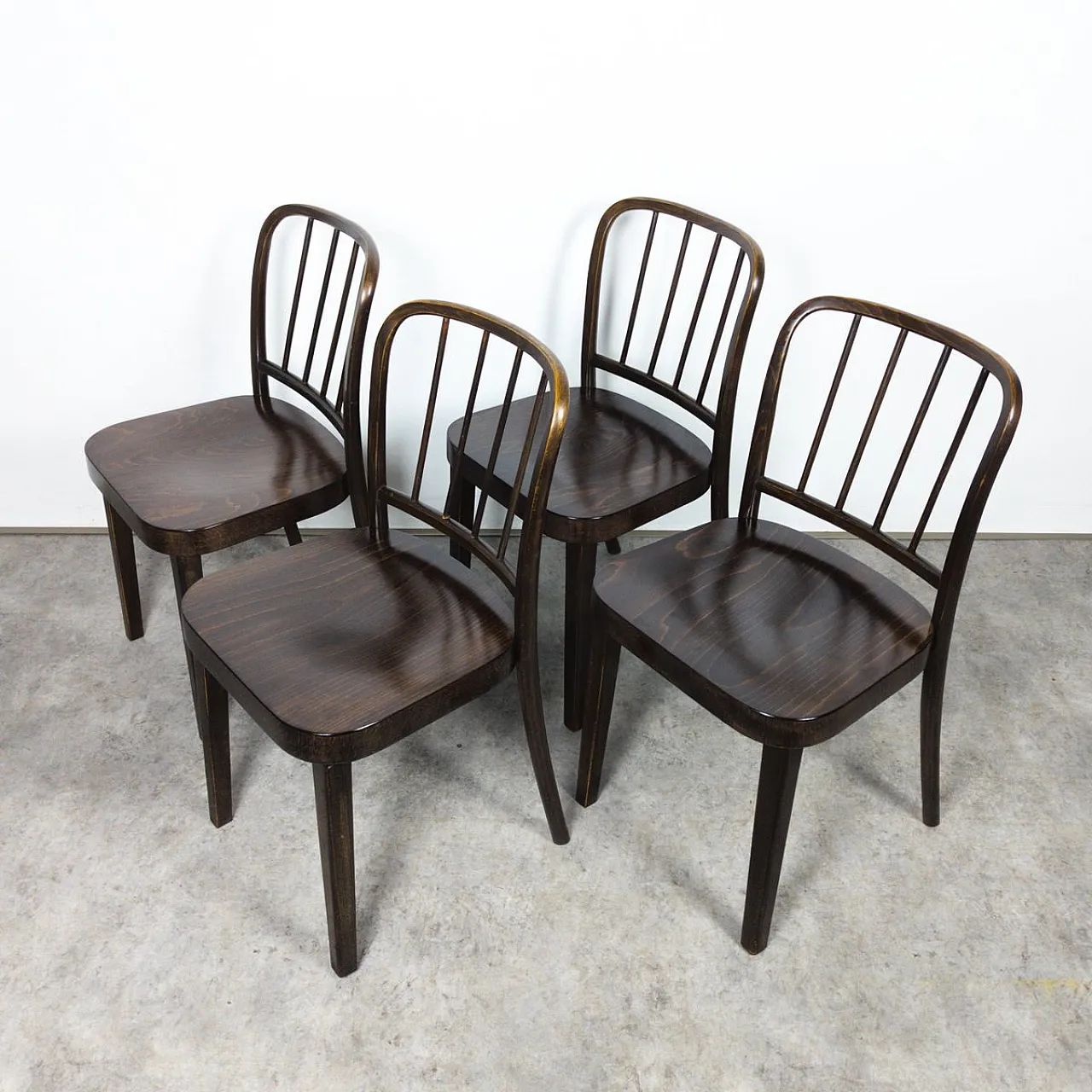 4 A 811/4 Chairs by Josef Hoffmann, 1930s 7