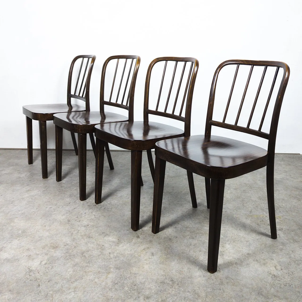 4 A 811/4 Chairs by Josef Hoffmann, 1930s 18