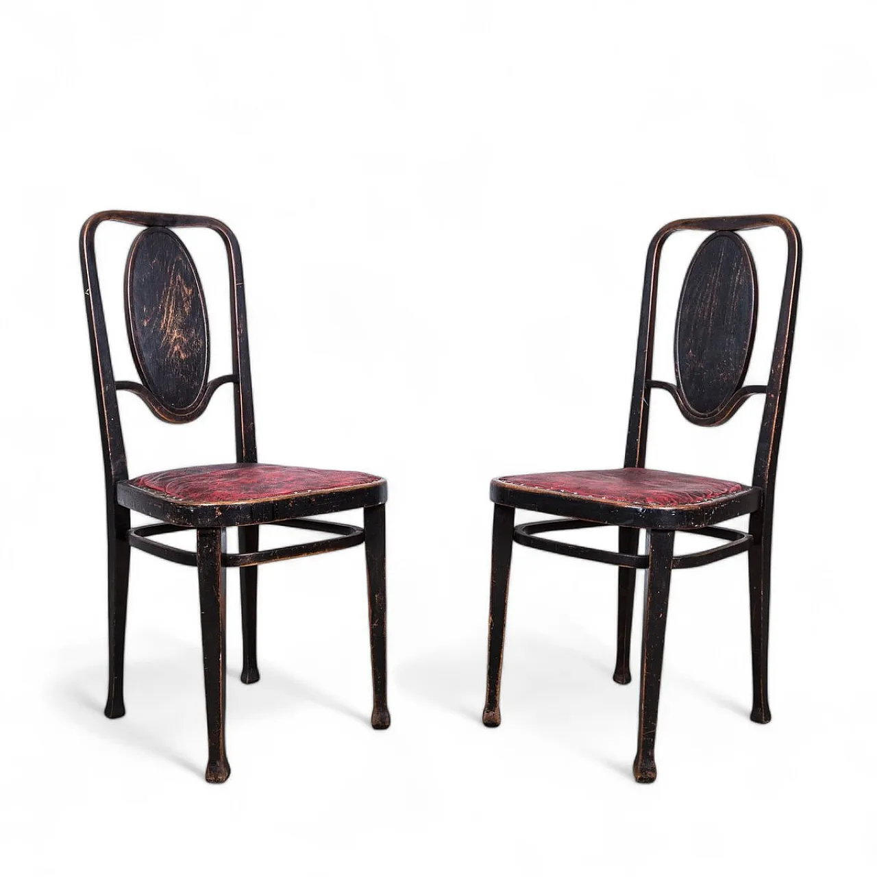 Pair of chairs No. 414 by Marcel Kammerer for Thonet, mid-19th century 1