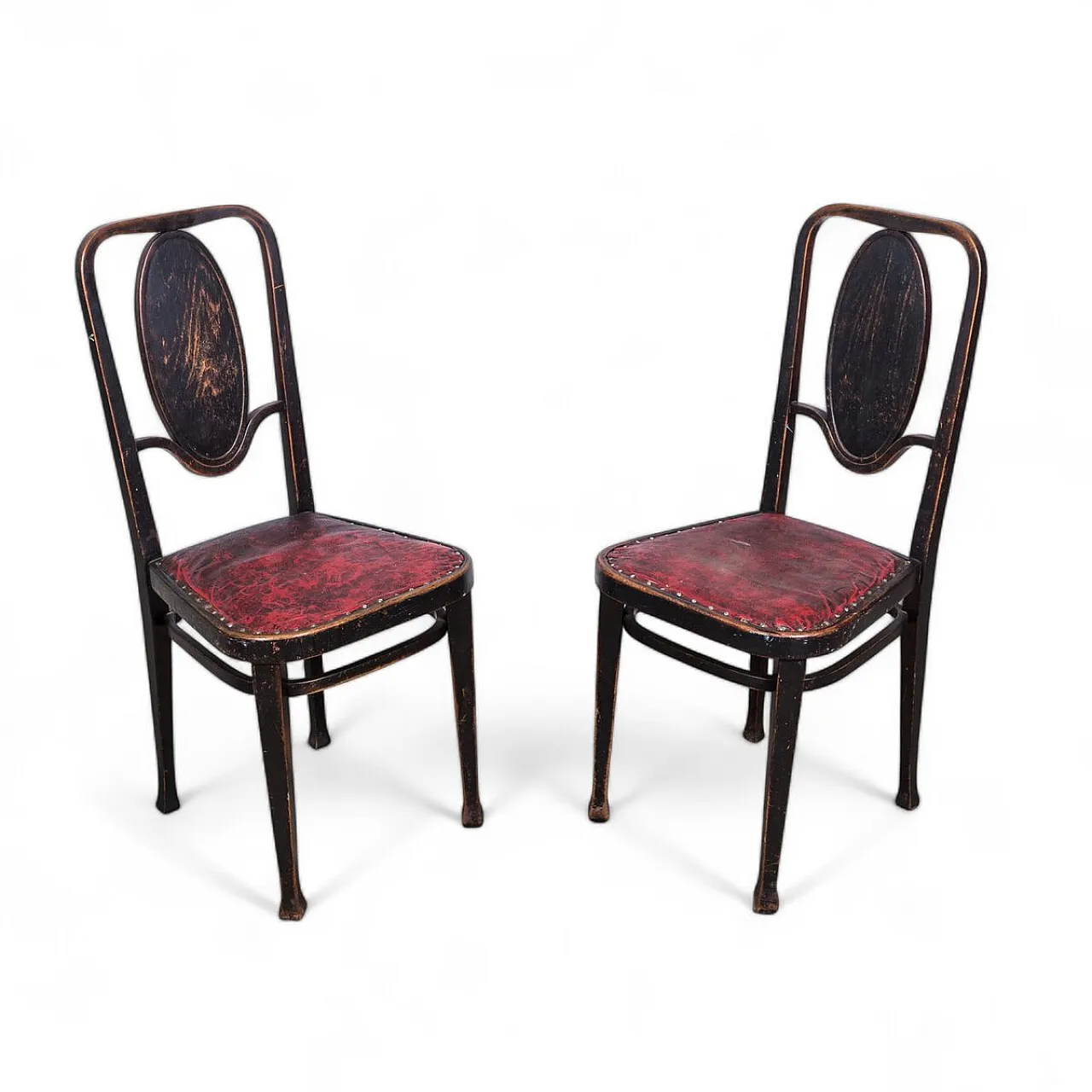 Pair of chairs No. 414 by Marcel Kammerer for Thonet, mid-19th century 2