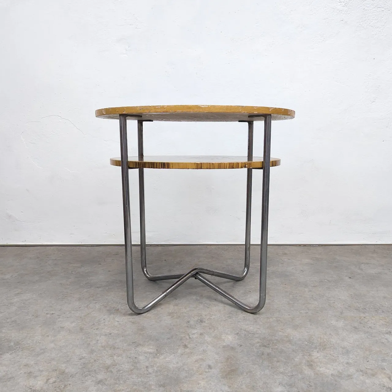 Bauhaus tubular steel side table by Hynek Gottwald, 1930s 2