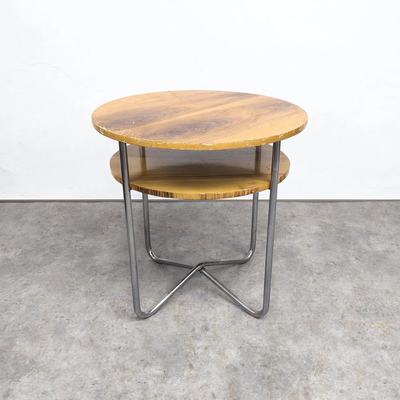 Bauhaus tubular steel side table by Hynek Gottwald, 1930s 3