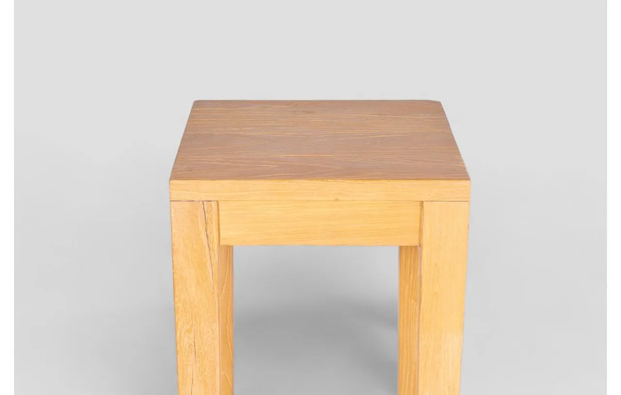 Tall light wood coffee table in minimalist design, 1990s 4