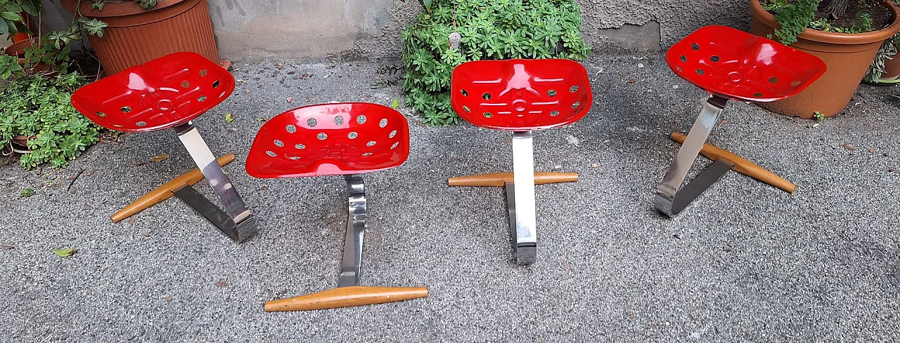 Model Sharecropper Stool by Achille Castiglioni for Zanotta, 1970s 1