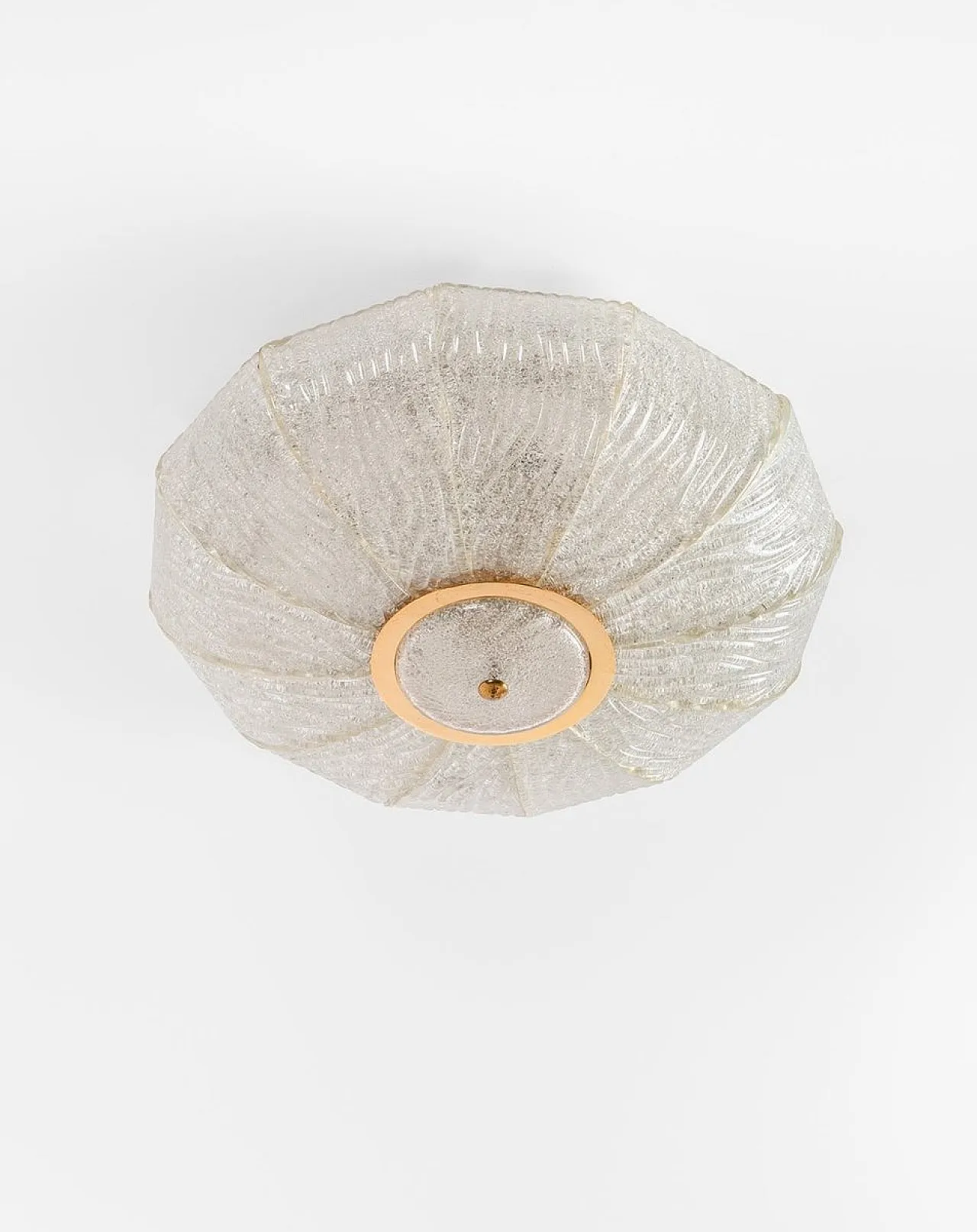 Ceiling Light Royal Model in Iron, Brass and Dew Glass from Barovier and Toso, 1970s 1