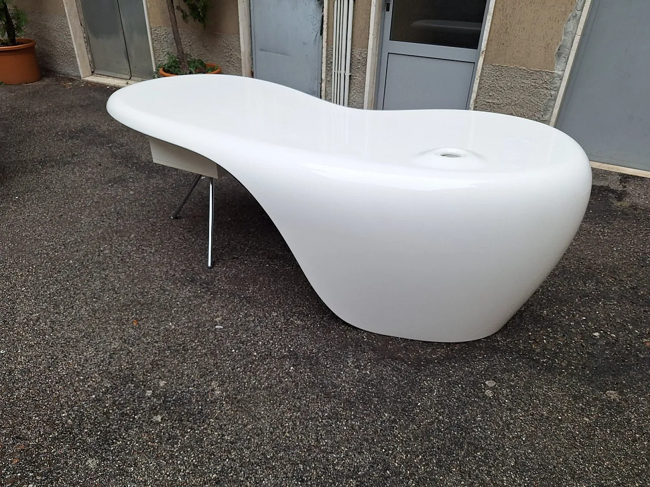 Uno polyurethane desk by Karim Rashid for Della Rovere, 1990s 6