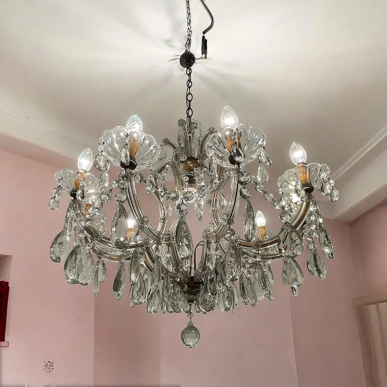 Crystal Maria Teresa Chandelier, 50s 3